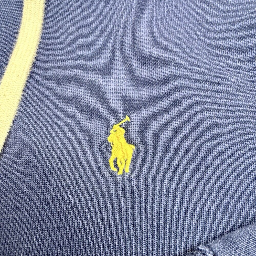 Polo Ralph Lauren Men’s Sz Large Navy Thermal Full Zip Hoodie Sweatshirt Pony - Picture 15 of 16